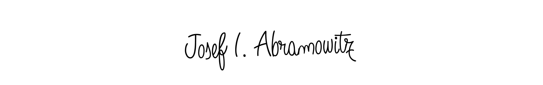 You should practise on your own different ways (Angelique-Rose-font-FFP) to write your name (Josef I. Abramowitz) in signature. don't let someone else do it for you. Josef I. Abramowitz signature style 5 images and pictures png