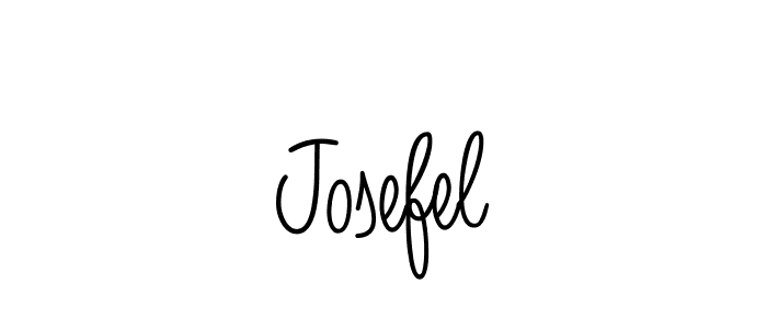 The best way (Angelique-Rose-font-FFP) to make a short signature is to pick only two or three words in your name. The name Josefel include a total of six letters. For converting this name. Josefel signature style 5 images and pictures png