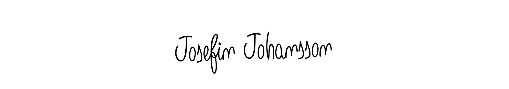 Make a beautiful signature design for name Josefin Johansson. With this signature (Angelique-Rose-font-FFP) style, you can create a handwritten signature for free. Josefin Johansson signature style 5 images and pictures png