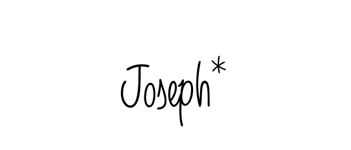 Design your own signature with our free online signature maker. With this signature software, you can create a handwritten (Angelique-Rose-font-FFP) signature for name Joseph*. Joseph* signature style 5 images and pictures png