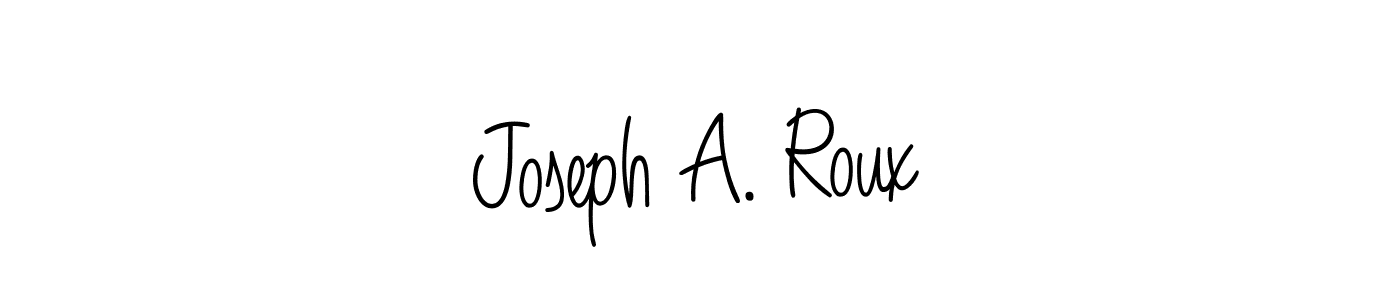 Also we have Joseph A. Roux name is the best signature style. Create professional handwritten signature collection using Angelique-Rose-font-FFP autograph style. Joseph A. Roux signature style 5 images and pictures png