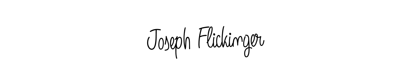 Make a beautiful signature design for name Joseph Flickinger. With this signature (Angelique-Rose-font-FFP) style, you can create a handwritten signature for free. Joseph Flickinger signature style 5 images and pictures png