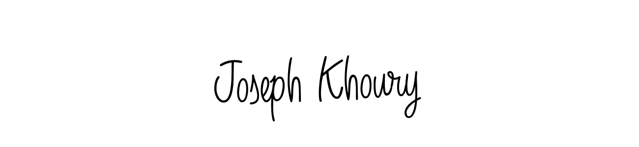 How to make Joseph Khoury name signature. Use Angelique-Rose-font-FFP style for creating short signs online. This is the latest handwritten sign. Joseph Khoury signature style 5 images and pictures png