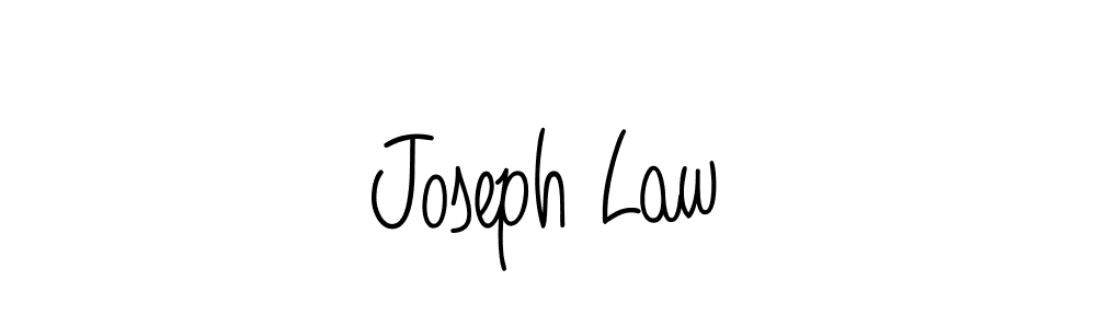 You should practise on your own different ways (Angelique-Rose-font-FFP) to write your name (Joseph Law) in signature. don't let someone else do it for you. Joseph Law signature style 5 images and pictures png