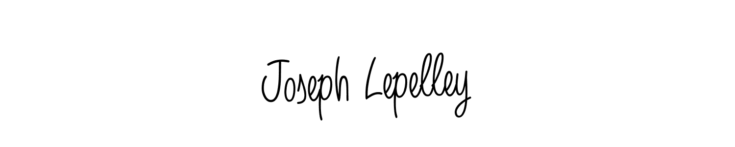 Joseph Lepelley stylish signature style. Best Handwritten Sign (Angelique-Rose-font-FFP) for my name. Handwritten Signature Collection Ideas for my name Joseph Lepelley. Joseph Lepelley signature style 5 images and pictures png