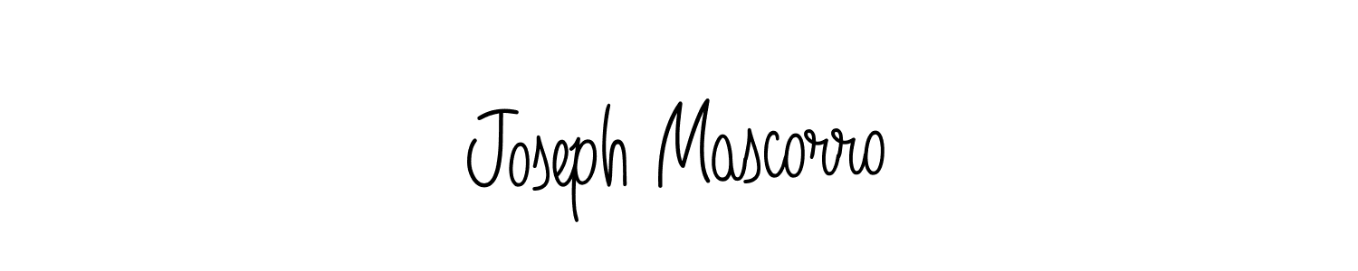 Use a signature maker to create a handwritten signature online. With this signature software, you can design (Angelique-Rose-font-FFP) your own signature for name Joseph Mascorro. Joseph Mascorro signature style 5 images and pictures png