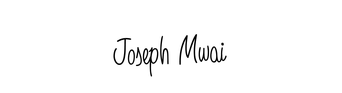 You should practise on your own different ways (Angelique-Rose-font-FFP) to write your name (Joseph Mwai) in signature. don't let someone else do it for you. Joseph Mwai signature style 5 images and pictures png