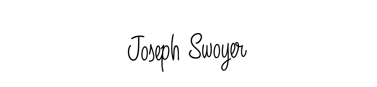 Use a signature maker to create a handwritten signature online. With this signature software, you can design (Angelique-Rose-font-FFP) your own signature for name Joseph Swoyer. Joseph Swoyer signature style 5 images and pictures png