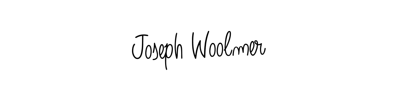 Joseph Woolmer stylish signature style. Best Handwritten Sign (Angelique-Rose-font-FFP) for my name. Handwritten Signature Collection Ideas for my name Joseph Woolmer. Joseph Woolmer signature style 5 images and pictures png