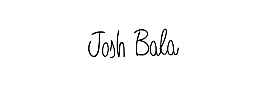 How to make Josh Bala name signature. Use Angelique-Rose-font-FFP style for creating short signs online. This is the latest handwritten sign. Josh Bala signature style 5 images and pictures png