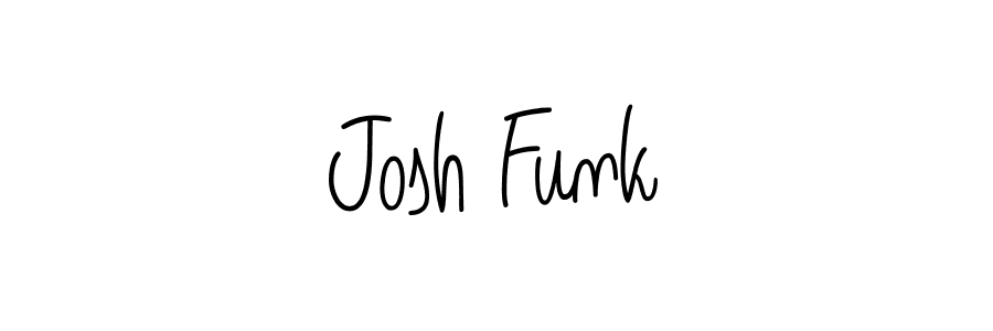 Use a signature maker to create a handwritten signature online. With this signature software, you can design (Angelique-Rose-font-FFP) your own signature for name Josh Funk. Josh Funk signature style 5 images and pictures png