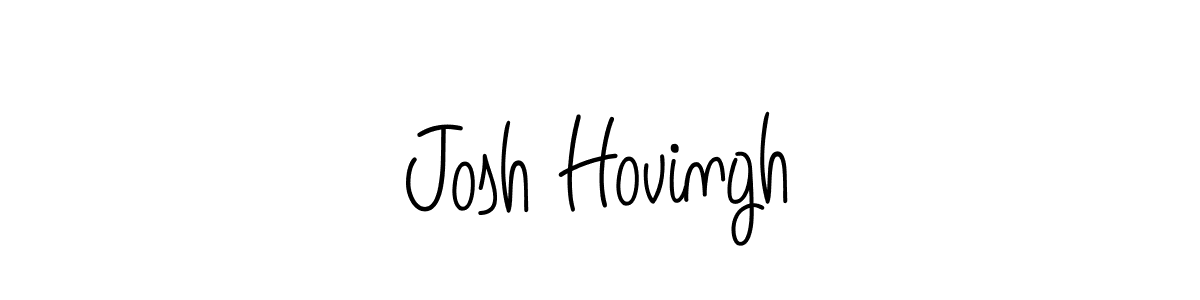 The best way (Angelique-Rose-font-FFP) to make a short signature is to pick only two or three words in your name. The name Josh Hovingh include a total of six letters. For converting this name. Josh Hovingh signature style 5 images and pictures png