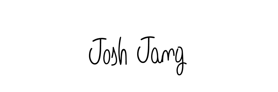 The best way (Angelique-Rose-font-FFP) to make a short signature is to pick only two or three words in your name. The name Josh Jang include a total of six letters. For converting this name. Josh Jang signature style 5 images and pictures png