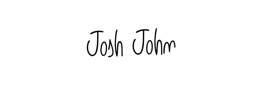 Josh John stylish signature style. Best Handwritten Sign (Angelique-Rose-font-FFP) for my name. Handwritten Signature Collection Ideas for my name Josh John. Josh John signature style 5 images and pictures png
