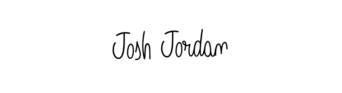 The best way (Angelique-Rose-font-FFP) to make a short signature is to pick only two or three words in your name. The name Josh Jordan include a total of six letters. For converting this name. Josh Jordan signature style 5 images and pictures png