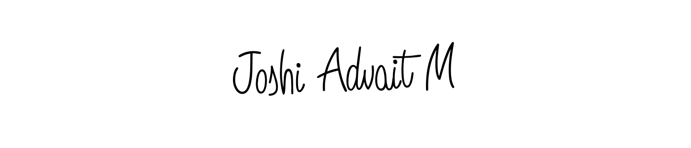 Also we have Joshi Advait M name is the best signature style. Create professional handwritten signature collection using Angelique-Rose-font-FFP autograph style. Joshi Advait M signature style 5 images and pictures png