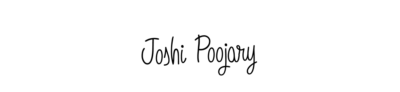 Make a beautiful signature design for name Joshi Poojary. With this signature (Angelique-Rose-font-FFP) style, you can create a handwritten signature for free. Joshi Poojary signature style 5 images and pictures png