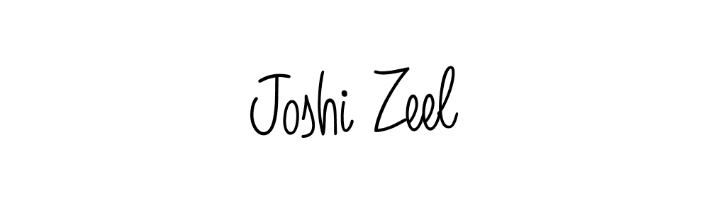 Joshi Zeel stylish signature style. Best Handwritten Sign (Angelique-Rose-font-FFP) for my name. Handwritten Signature Collection Ideas for my name Joshi Zeel. Joshi Zeel signature style 5 images and pictures png
