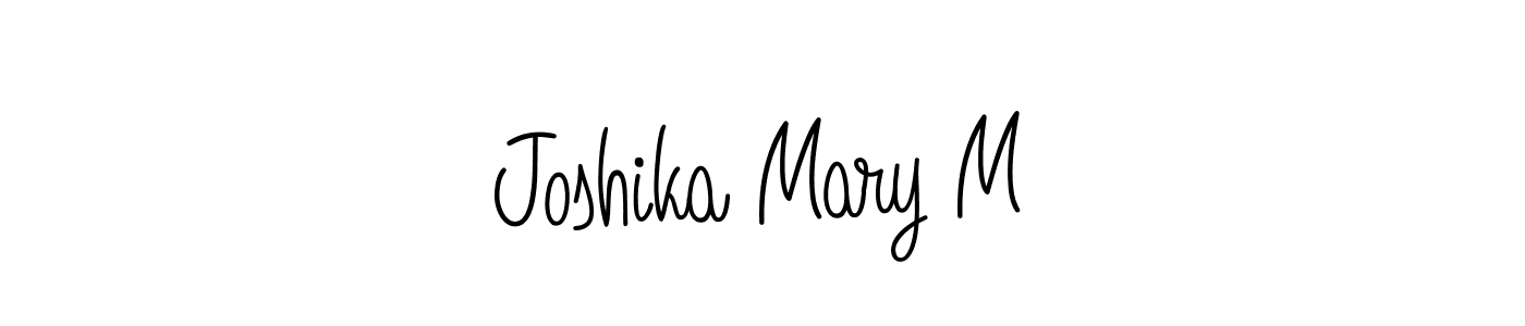 Make a beautiful signature design for name Joshika Mary M. Use this online signature maker to create a handwritten signature for free. Joshika Mary M signature style 5 images and pictures png