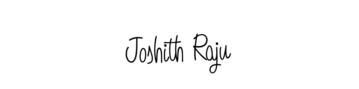 Design your own signature with our free online signature maker. With this signature software, you can create a handwritten (Angelique-Rose-font-FFP) signature for name Joshith Raju. Joshith Raju signature style 5 images and pictures png