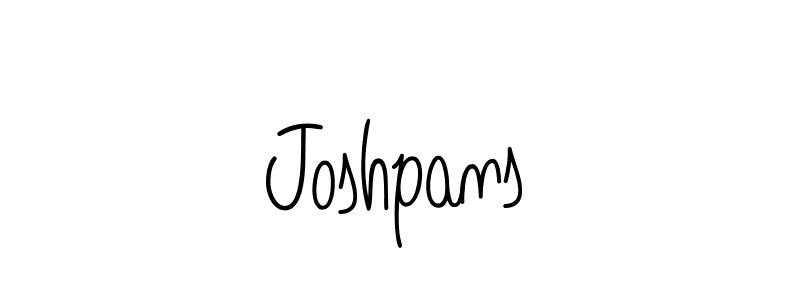 Make a beautiful signature design for name Joshpans. With this signature (Angelique-Rose-font-FFP) style, you can create a handwritten signature for free. Joshpans signature style 5 images and pictures png