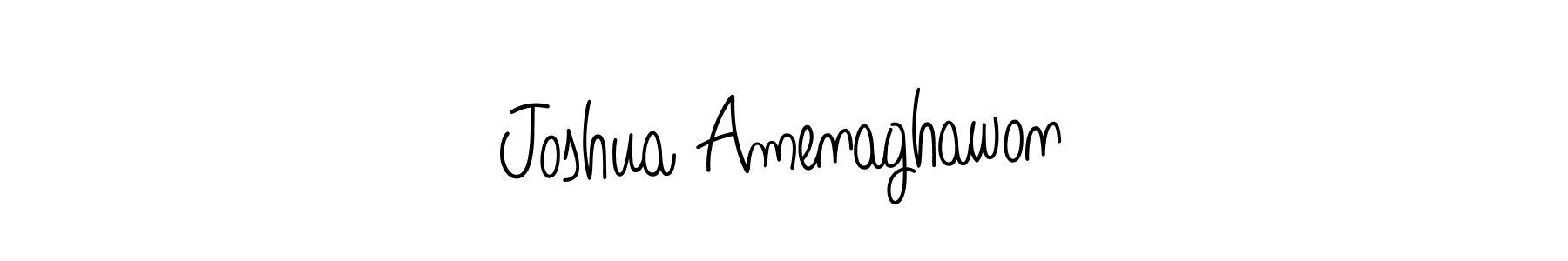 How to make Joshua Amenaghawon signature? Angelique-Rose-font-FFP is a professional autograph style. Create handwritten signature for Joshua Amenaghawon name. Joshua Amenaghawon signature style 5 images and pictures png