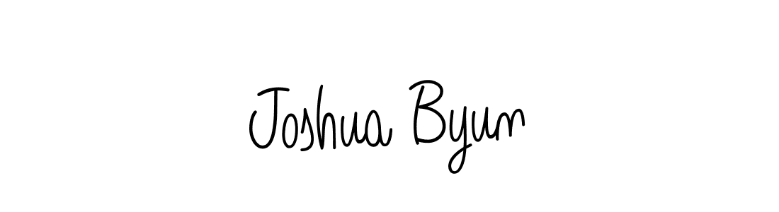 How to make Joshua Byun signature? Angelique-Rose-font-FFP is a professional autograph style. Create handwritten signature for Joshua Byun name. Joshua Byun signature style 5 images and pictures png