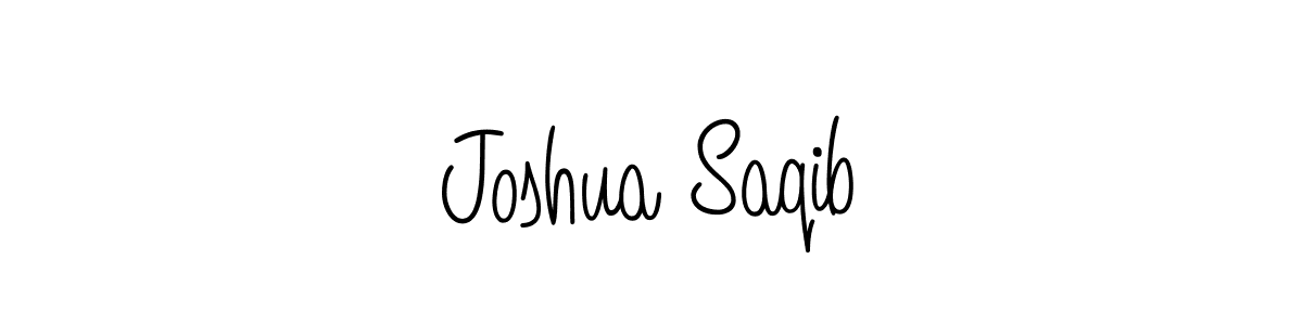 How to make Joshua Saqib signature? Angelique-Rose-font-FFP is a professional autograph style. Create handwritten signature for Joshua Saqib name. Joshua Saqib signature style 5 images and pictures png