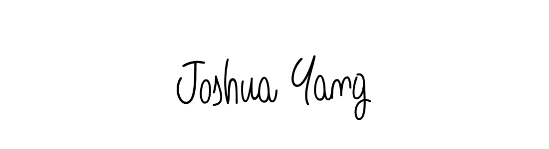 Make a beautiful signature design for name Joshua Yang. With this signature (Angelique-Rose-font-FFP) style, you can create a handwritten signature for free. Joshua Yang signature style 5 images and pictures png