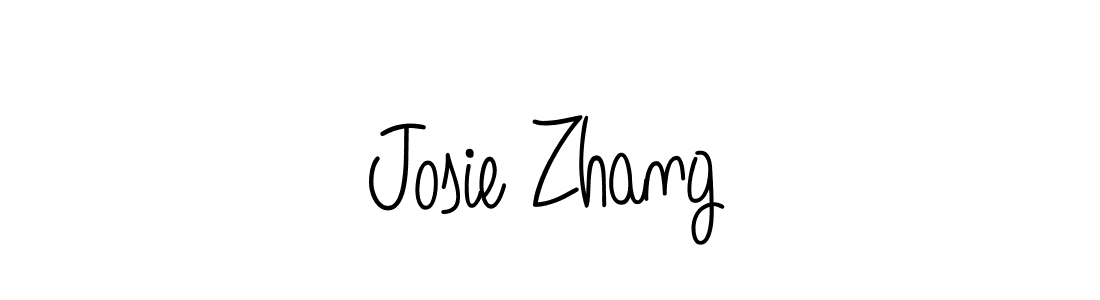 Angelique-Rose-font-FFP is a professional signature style that is perfect for those who want to add a touch of class to their signature. It is also a great choice for those who want to make their signature more unique. Get Josie Zhang name to fancy signature for free. Josie Zhang signature style 5 images and pictures png