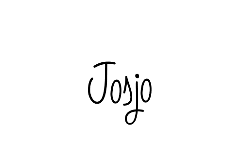 Josjo stylish signature style. Best Handwritten Sign (Angelique-Rose-font-FFP) for my name. Handwritten Signature Collection Ideas for my name Josjo. Josjo signature style 5 images and pictures png