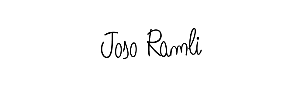 Make a beautiful signature design for name Joso Ramli. With this signature (Angelique-Rose-font-FFP) style, you can create a handwritten signature for free. Joso Ramli signature style 5 images and pictures png