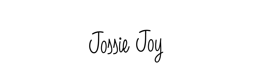 Use a signature maker to create a handwritten signature online. With this signature software, you can design (Angelique-Rose-font-FFP) your own signature for name Jossie Joy. Jossie Joy signature style 5 images and pictures png