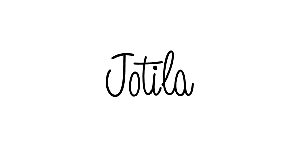 Make a beautiful signature design for name Jotila. With this signature (Angelique-Rose-font-FFP) style, you can create a handwritten signature for free. Jotila signature style 5 images and pictures png