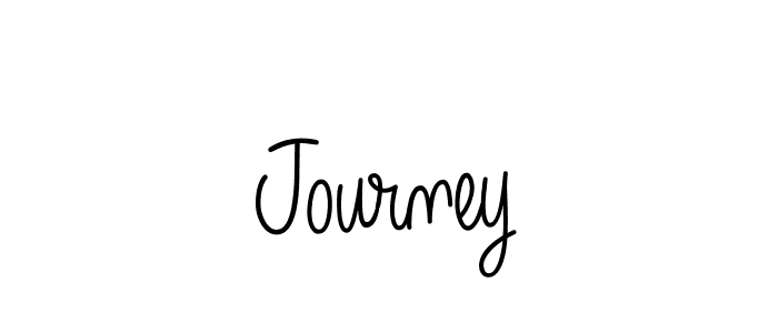 Make a beautiful signature design for name Journey. With this signature (Angelique-Rose-font-FFP) style, you can create a handwritten signature for free. Journey signature style 5 images and pictures png