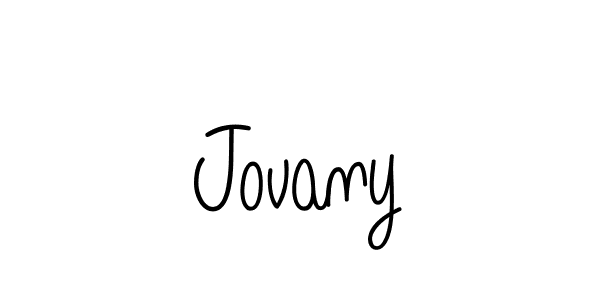 You should practise on your own different ways (Angelique-Rose-font-FFP) to write your name (Jovany) in signature. don't let someone else do it for you. Jovany signature style 5 images and pictures png