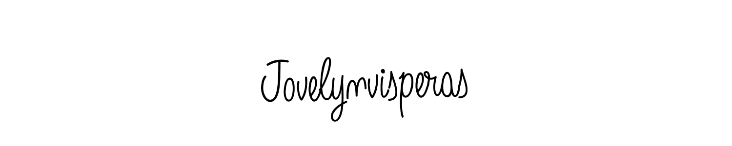 Create a beautiful signature design for name Jovelynvisperas. With this signature (Angelique-Rose-font-FFP) fonts, you can make a handwritten signature for free. Jovelynvisperas signature style 5 images and pictures png