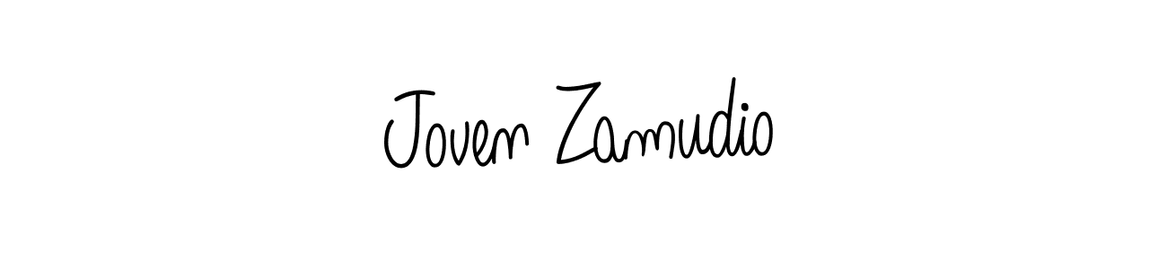 Also we have Joven Zamudio name is the best signature style. Create professional handwritten signature collection using Angelique-Rose-font-FFP autograph style. Joven Zamudio signature style 5 images and pictures png