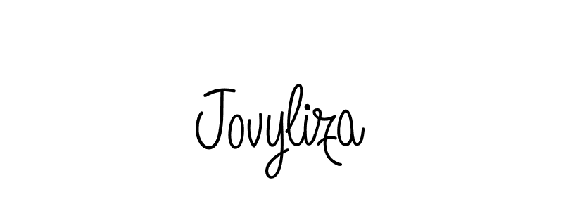 Design your own signature with our free online signature maker. With this signature software, you can create a handwritten (Angelique-Rose-font-FFP) signature for name Jovyliza. Jovyliza signature style 5 images and pictures png
