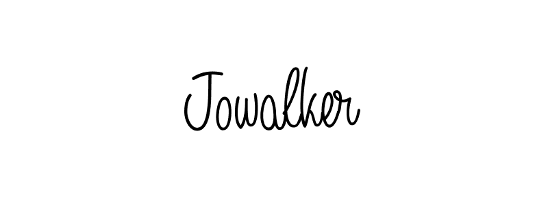 How to make Jowalker name signature. Use Angelique-Rose-font-FFP style for creating short signs online. This is the latest handwritten sign. Jowalker signature style 5 images and pictures png