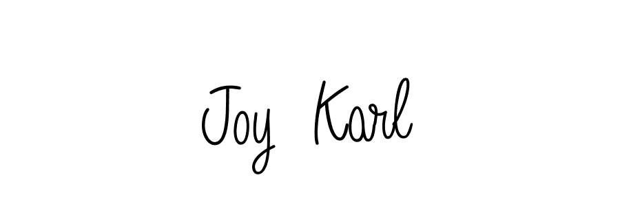Joy  Karl stylish signature style. Best Handwritten Sign (Angelique-Rose-font-FFP) for my name. Handwritten Signature Collection Ideas for my name Joy  Karl. Joy  Karl signature style 5 images and pictures png