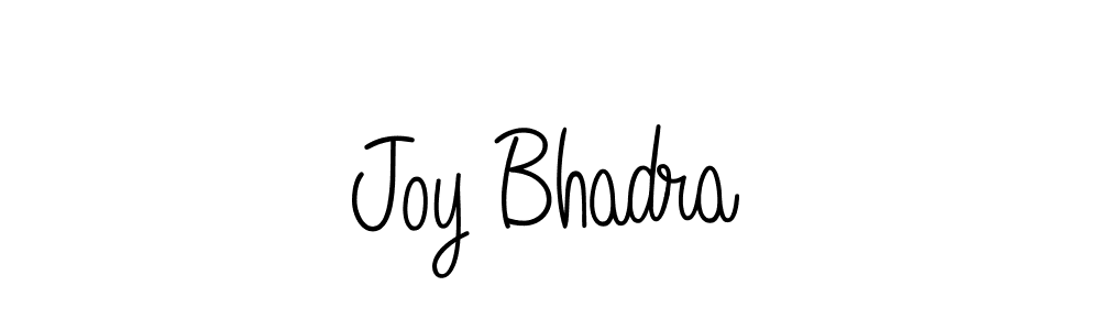 Use a signature maker to create a handwritten signature online. With this signature software, you can design (Angelique-Rose-font-FFP) your own signature for name Joy Bhadra. Joy Bhadra signature style 5 images and pictures png