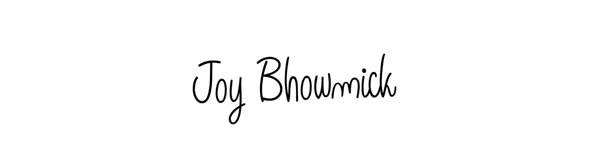Make a beautiful signature design for name Joy Bhowmick. With this signature (Angelique-Rose-font-FFP) style, you can create a handwritten signature for free. Joy Bhowmick signature style 5 images and pictures png