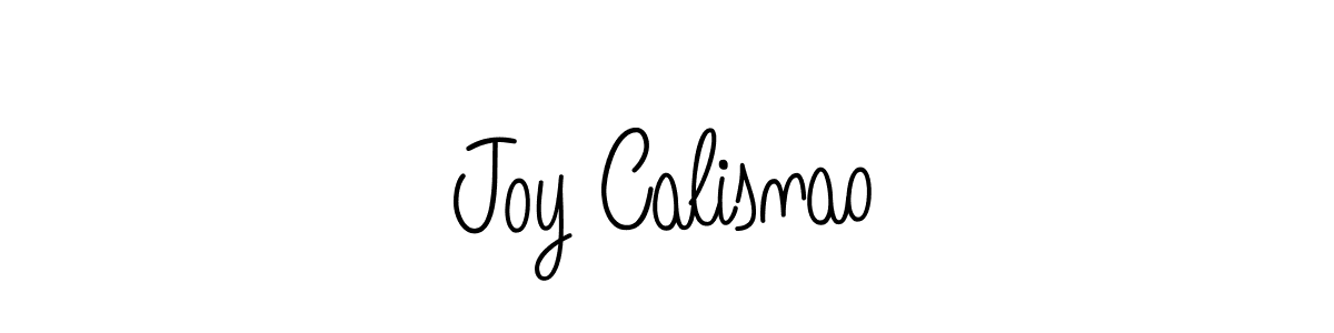 Make a beautiful signature design for name Joy Calisnao. With this signature (Angelique-Rose-font-FFP) style, you can create a handwritten signature for free. Joy Calisnao signature style 5 images and pictures png