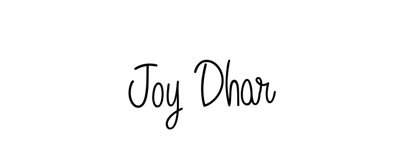 You should practise on your own different ways (Angelique-Rose-font-FFP) to write your name (Joy Dhar) in signature. don't let someone else do it for you. Joy Dhar signature style 5 images and pictures png