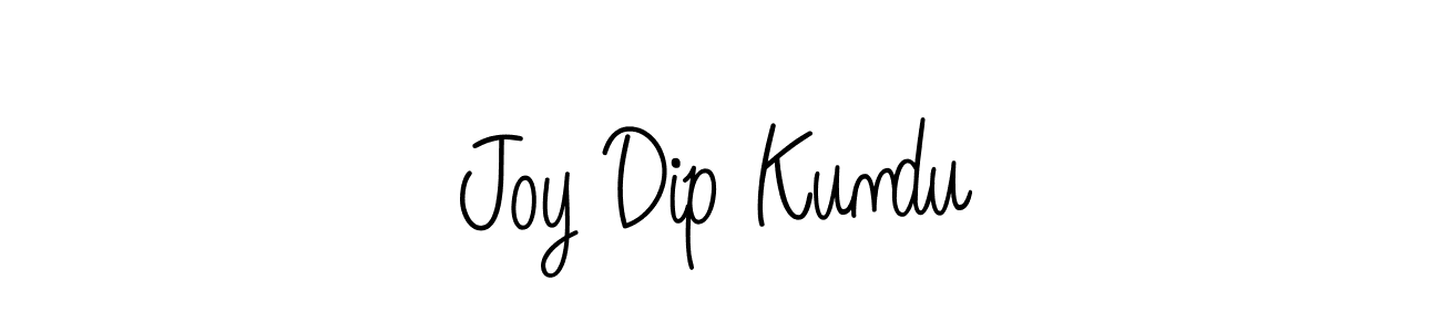 Create a beautiful signature design for name Joy Dip Kundu. With this signature (Angelique-Rose-font-FFP) fonts, you can make a handwritten signature for free. Joy Dip Kundu signature style 5 images and pictures png