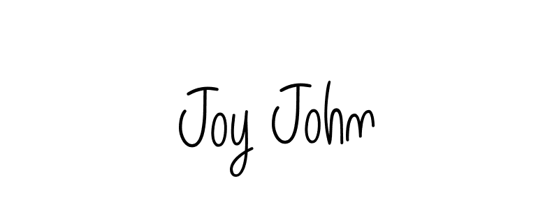 Use a signature maker to create a handwritten signature online. With this signature software, you can design (Angelique-Rose-font-FFP) your own signature for name Joy John. Joy John signature style 5 images and pictures png
