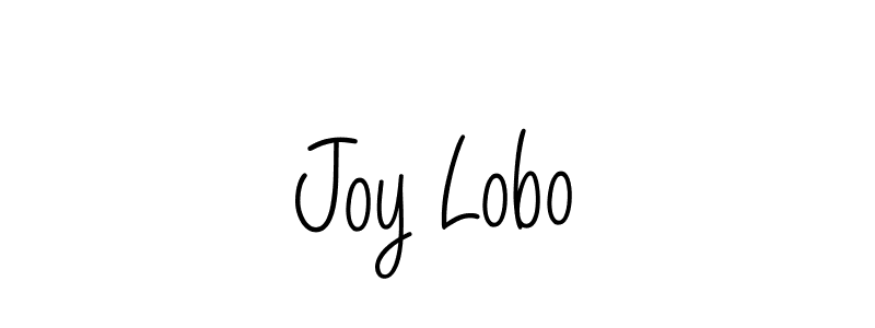 You should practise on your own different ways (Angelique-Rose-font-FFP) to write your name (Joy Lobo) in signature. don't let someone else do it for you. Joy Lobo signature style 5 images and pictures png