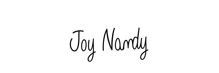 Use a signature maker to create a handwritten signature online. With this signature software, you can design (Angelique-Rose-font-FFP) your own signature for name Joy Nandy. Joy Nandy signature style 5 images and pictures png