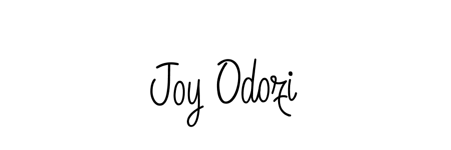 Use a signature maker to create a handwritten signature online. With this signature software, you can design (Angelique-Rose-font-FFP) your own signature for name Joy Odozi. Joy Odozi signature style 5 images and pictures png